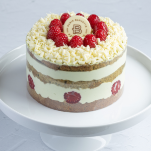 Raspberry Matcha Cake