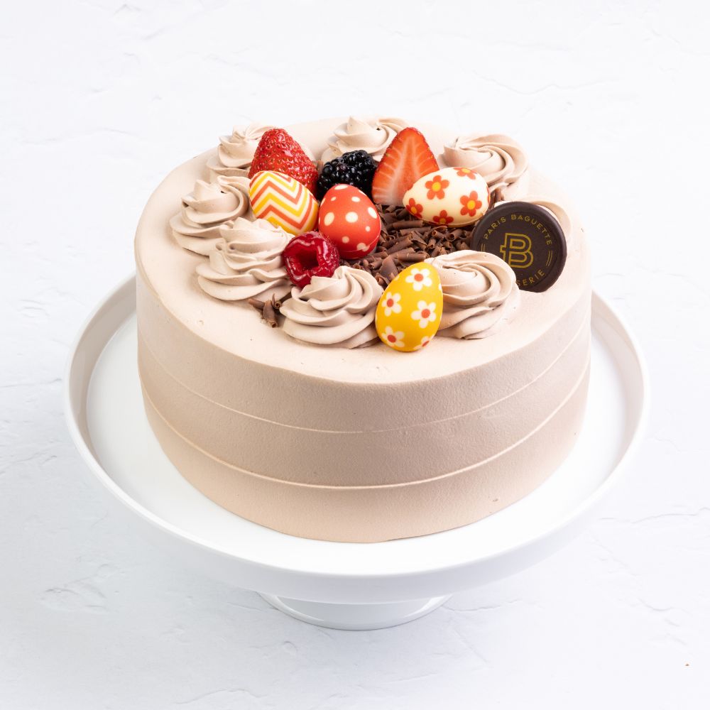 Easter Chocolate Chiffon Cake